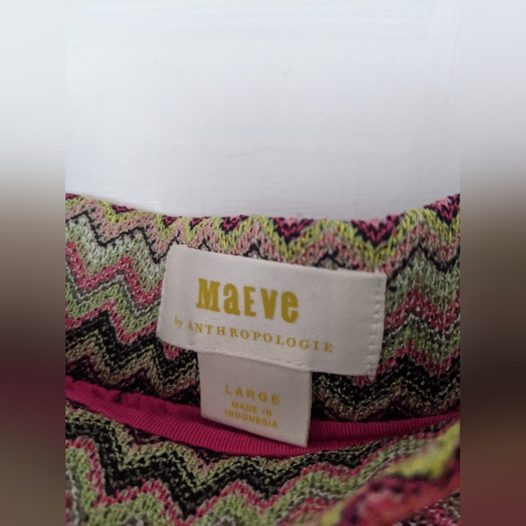 Maeve Anthropologie midi chevron skirt - Picture 2 of 2